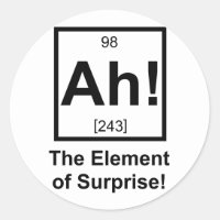 Ah the Element of Surprise Periodic Element Symbol