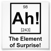 Ah the Element of Surprise Periodic Element Symbol