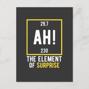 Ah The Element of Surprise Postcard