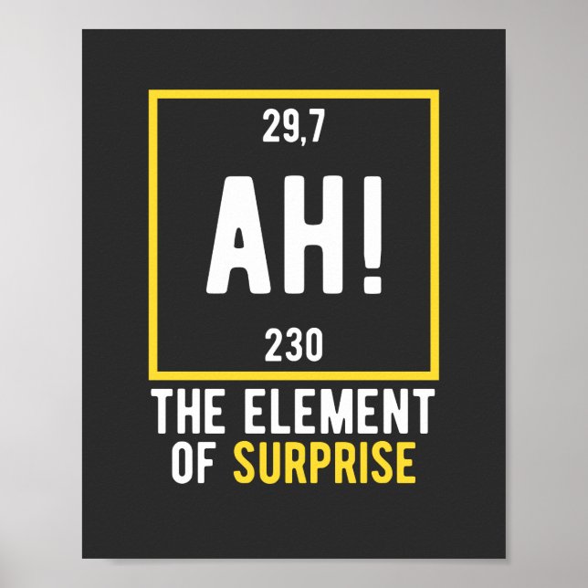Ah The Element of Surprise Poster (Front)