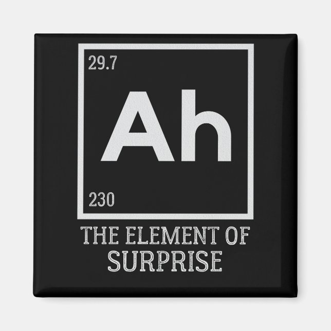 Ah the element of surprises magnet (Front)
