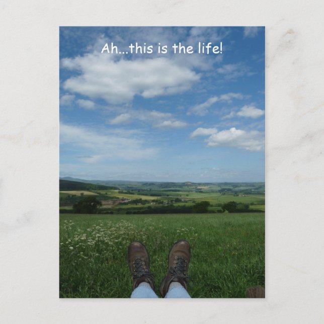 "Ah, this is the life" Postcard (Front)
