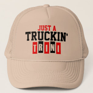 Ah Truckin' Trini Trucker Hat