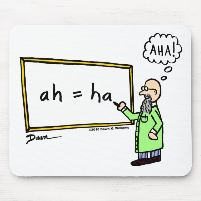 Aha! Cartoon Mousepad (Front)