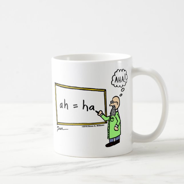 Aha! Cartoon Mug (Right)