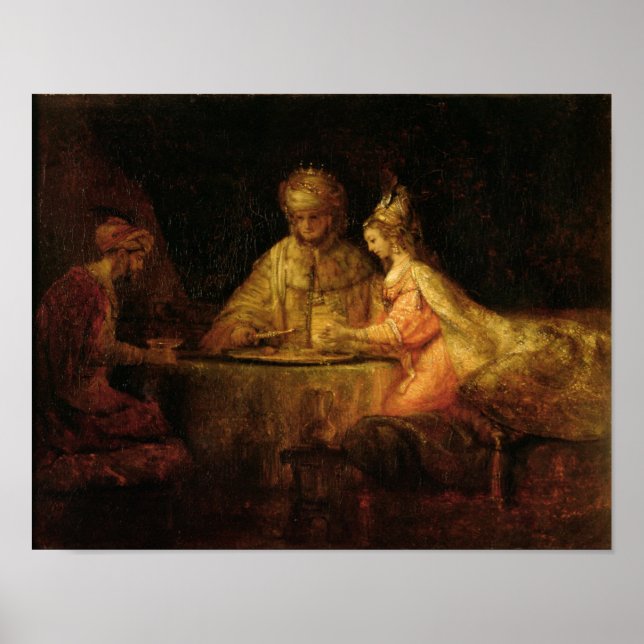 Ahasuerus , Haman and Esther, c.1660 Poster (Front)