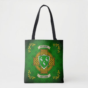 Ahearne Irish Shield & Celtic Cross Personalised   Tote Bag