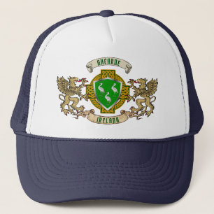 Ahearne Irish Shield & Griffins Personalised Trucker Hat