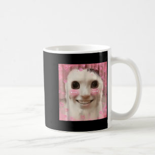 Ahh Cat Meme Dank Cursed Weirore Funny Dank Meme  Coffee Mug