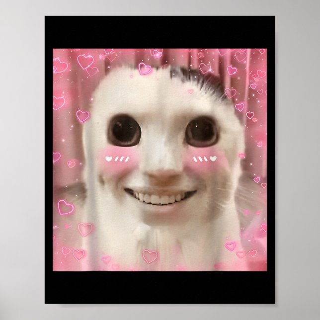 Ahh Cat Meme Dank Cursed Weirore Funny Dank Meme  Poster (Front)