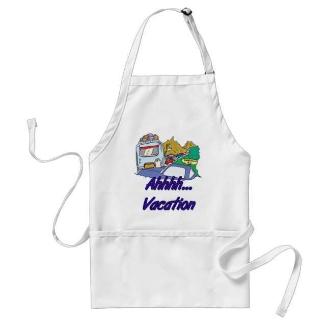 Ahh Vacation Camping Standard Apron (Front)