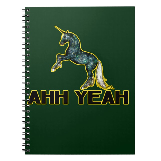 ahh yeah unicorn notebook (Front)