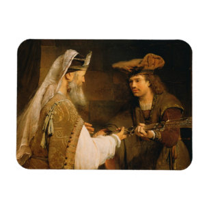 Ahimelech giving the sword of Goliath to David Magnet