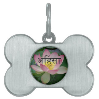 ahimsa vegan pet ID tag