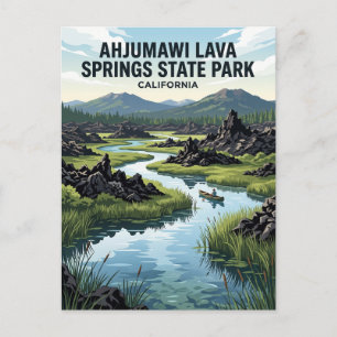 Ahjumawi Lava Springs State Park California Postcard