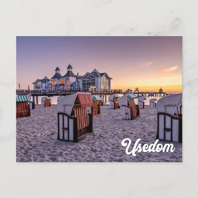 Ahlbeck Pier, Usedom, Germany Postcard (Front)
