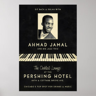Ahmad Jamal jazz poster - At the Pershing - But