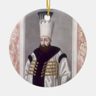 Ahmed III (1673-1736) Sultan 1703-30, from 'A Seri Ceramic Tree Decoration