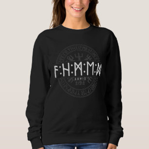 Ahmed in Futhark Runes Viking Sweatshirt
