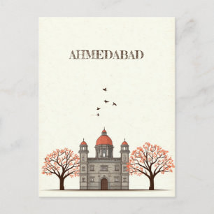 Ahmedabad India Travel Postcard