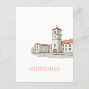 Ahmedabad India Travel Postcard