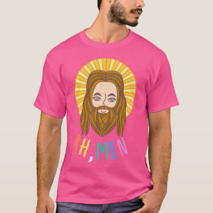 Ahmen Gay Jesus Funny Lgbt Gay Pride T-Shirt