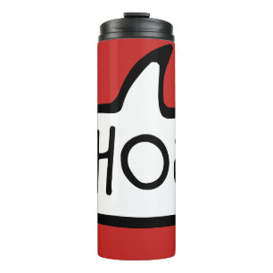 AHOJ! Czech Greeting, Hello Speech Bubble Thermal Tumbler