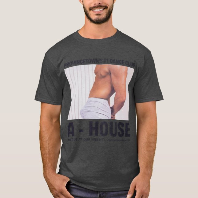 AHouse Retro Vintage Gay LGBT Ptown T-Shirt (Front)