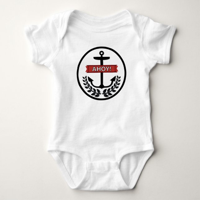Ahoy - Baby Jersey Bodysuit Bodysuit (Front)