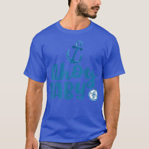 Ahoy Baby Nautical Theme Gender Reveal Party Pregn T-Shirt