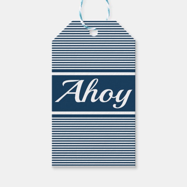 Ahoy Gift Tags (Front)
