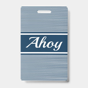 Ahoy ID Badge