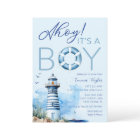 Ahoy It’s a Boy Nautical Baby Shower Invitation 