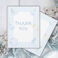 Ahoy It’s a Boy Nautical Thank You Card