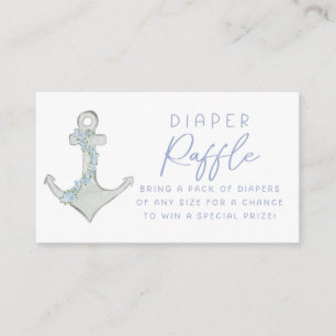 Ahoy It's A Boy Baby Shower Diaper Raffle Insert