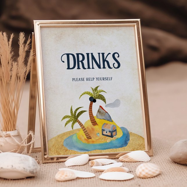 Ahoy It's A Boy Baby Shower Drinks Sign (Creator Uploaded)
