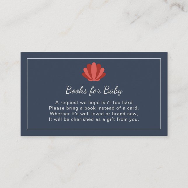 Ahoy It's a Boy Baby Shower Enclosure Card  (Front)
