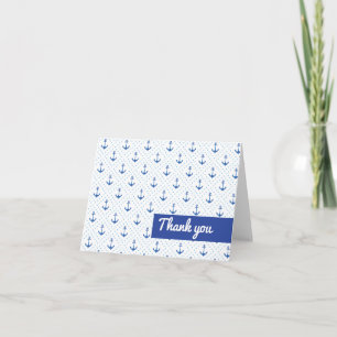 Ahoy It's a Boy Baby Shower Thank You Card