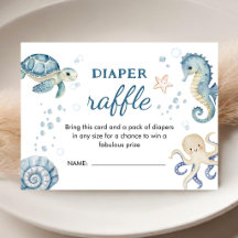 Ahoy It's A Boy Boy Baby Shower Diaper Raffle