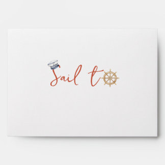 Ahoy It's a Boy Nautical Baby Shower Envelopes