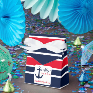 Ahoy It's A Boy! Nautical Baby Shower Favour Box