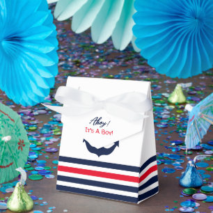 Ahoy It's A Boy! Nautical Baby Shower Favour Box