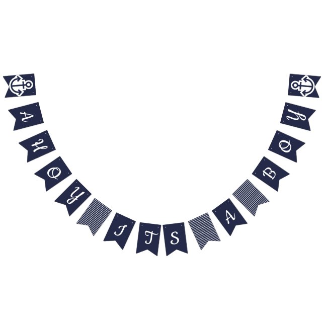 Ahoy Its A Boy Nautical Bunting (All)