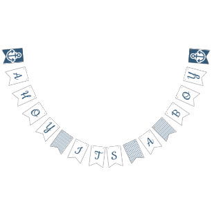 Ahoy Its A Boy Nautical Bunting