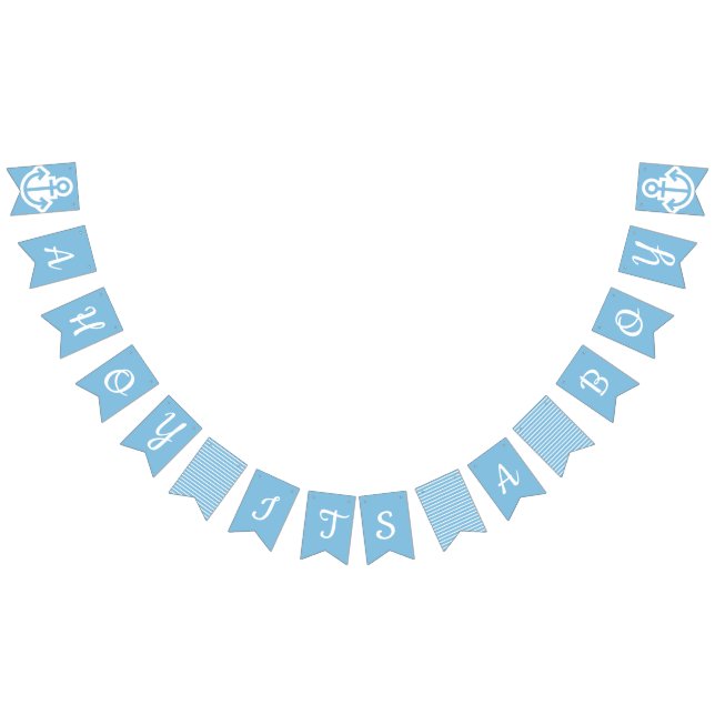 Ahoy Its A Boy Nautical Bunting Bunting (All)