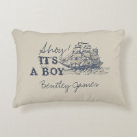 Ahoy! Its a boy vintage nautical baby Baby
