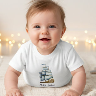 Ahoy mate Nautical baby T-Shirt