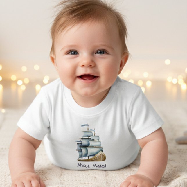 Ahoy mate Nautical baby T-Shirt (Creator Uploaded)