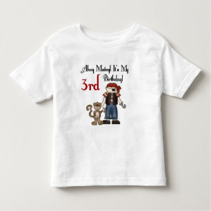 Ahoy Matey Pirate 3rd Birthday Tshirts and Gifts