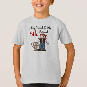 Ahoy Matey Pirate 5th Birthday T-Shirt